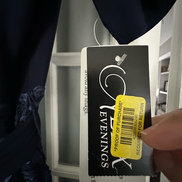 Alex Evenings Midnight Blue Long Sleeve Dress - Picture 4 of 5